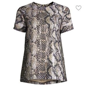 Elissa Sequin Snakeskin Print Blouse by Elie Tahari